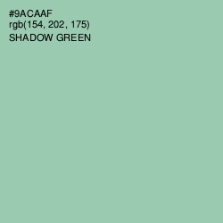 #9ACAAF - Shadow Green Color Image